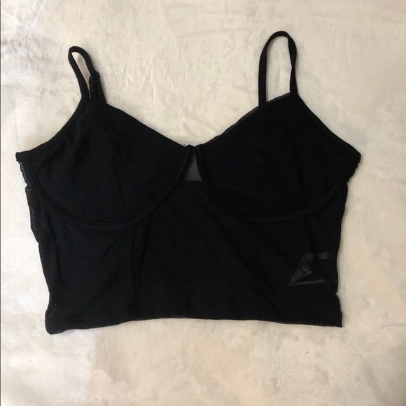 mesh cropped tank top - Picture 2 of 2